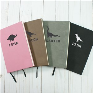 Personalized Leather Notebook | Dinosaur Gifts