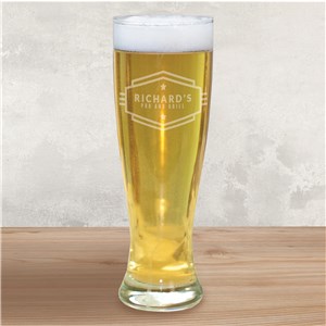 Personalized Glassware | Engraved Pilsner Glass