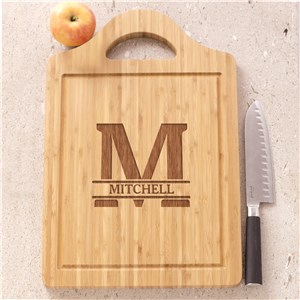 Engraved Cutting Board | Initial Bamboo Cutting Board