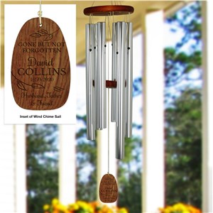 Engraved Wind Chime | Memorial Not Forgotten Wind Chime