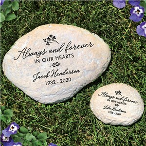 Personalized Garden Stones | Always and Forever Memorial Stone