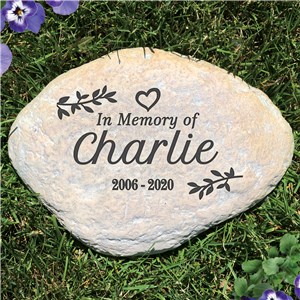 Engraved In Memory Of Large Garden Stone L1500214