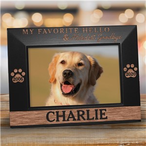 Customized Picture Frames | In Memory Of Pet Picture Frame