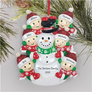 Snowman Family Christmas Ornaments | Personalized Christmas Ornament