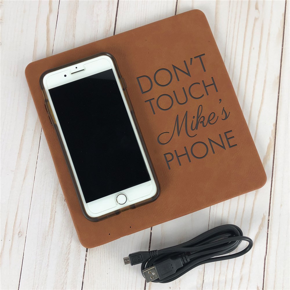 Personalized Wireless Phone Charger | Engraved Gifts For The Office