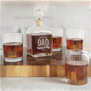 Engraved Bar Gifts | Engraved Glass Decanter and Glasses