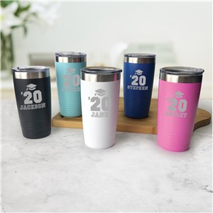 Engraved Class of Graduation Tumbler