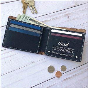 Engraved You Are So Very Treasured Leatherette Wallet