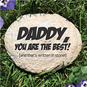 Engraved Father's Day Garden Stone | Personalized Father's Day Gifts