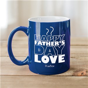 Engraved Father's Day Two-Tone Mug | Coffee Mugs for Dad