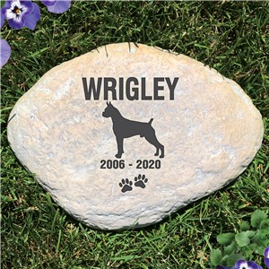 Engraved Dog Memorial Garden Stone | Pet Memorial Stones