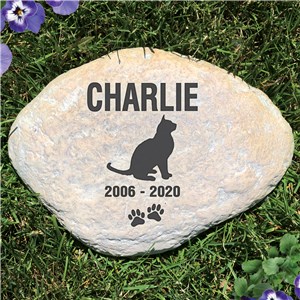 Personalized Cat Memorial Garden Stone | Pet Memorial Stones 