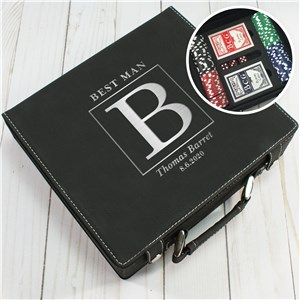 Initial Poker Set | Portable Poker Set