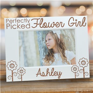 Engraved Flower Girl Picture Frame | Personalized Picture Frames