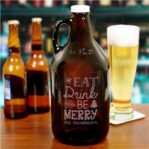 Personalized Christmas Beer Growler | Gifts For Beer Lovers