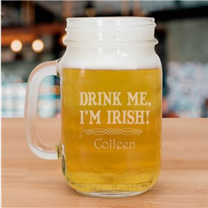 Irish Drinking Jar | I'm Irish Mason Jar