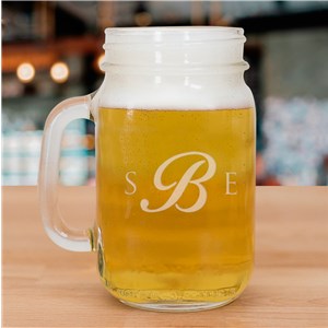 Monogram Mason Jar | Personalized Mugs