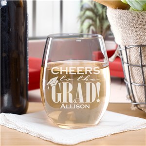 Engraved Graduation Wine Glass | Graduate Gifts