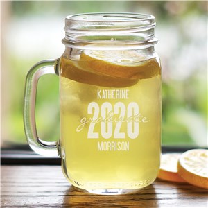 Graduate Engraved Mason Jar | Graduate Gifts