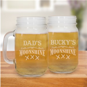 Moonshine Engraved Mason Jar | Father's Day Gifts