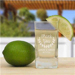 Engraved Thank You Shot Glass L9513114