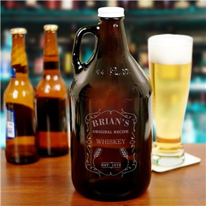 Engraved Whiskey Growler | Personalized Barware