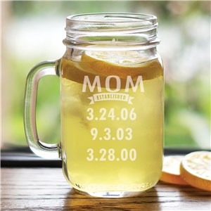 Engraved Mom Mason Jar | Personalized Gifts For You