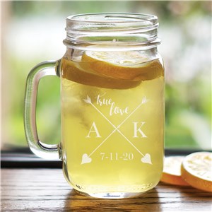 Personalized True Love Mason Jar | Personalized Valentine’s Day Gifts