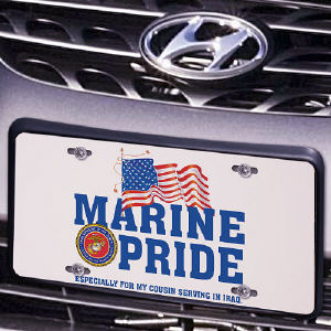 Military Pride Personalized License Plate