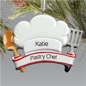 Personalized Chef Hat Ornament | Personalized Christmas Ornaments