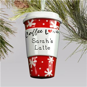 Personalized Coffee Lovers Ornament | Christmas Ornaments Personalized