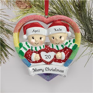 Personalized Couple Ornaments | Female Gay Ornament