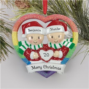 Personalized Couple Ornaments | Gay Christmas Ornaments