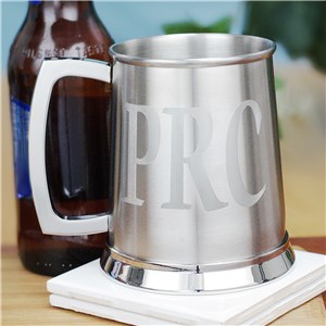 Engraved Silver Tankard | Personalized Groomsmen Mugs