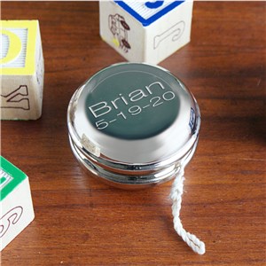 Engraved Silver Yo-Yo | Engraved Gifts For Kids