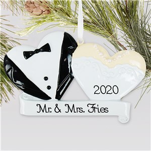 Bride and Groom Ornament | Wedding Ornament