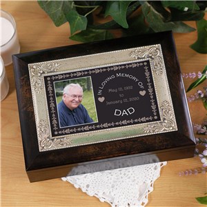 Personalized In Loving Memory Music Keepsake Box | Personalized Keepsake Box