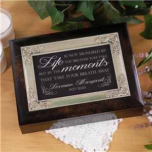 Personalized Memorial Music Keepsake Box | Personalized Memorial Gifts