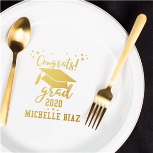 Personalized Congrats Grad Paper Plates NP0207-2792