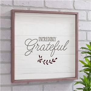 Incredibly Grateful Non Personalized Wall Decor | Wood Pallet Signs