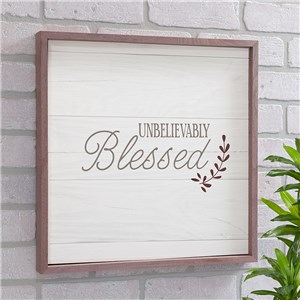 Unbelievably Blessed Non Personalized Wall Decor | Wood Pallet Sign