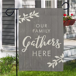 Gather Here Non Personalized Garden Flag | Gather Garden Flag