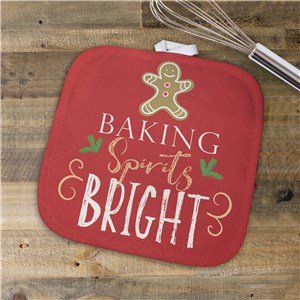 Baking Spirits Bright Pot Holder | Christmas Pot Holders