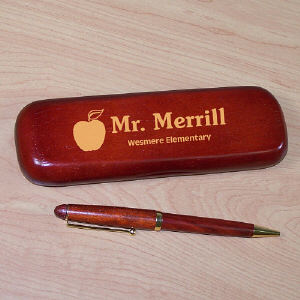 Teacher Rosewood Pen Set | Personalized Teacher Gifts