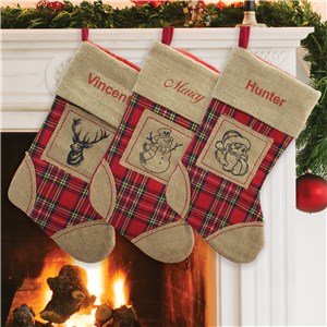 Burlap Stockings | Rustic Stocking