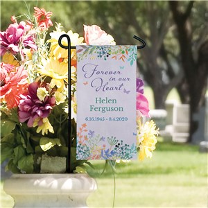 Floral Memorial Garden Flag