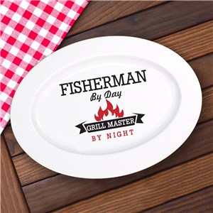 Personalized Grill Master Platter | Grilling Gifts for Dad