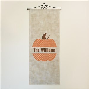 Personalized Fall Pumpkin Wall Hanging