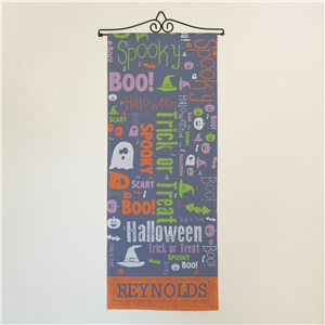 Personalized Halloween Word Art Wall Hanging