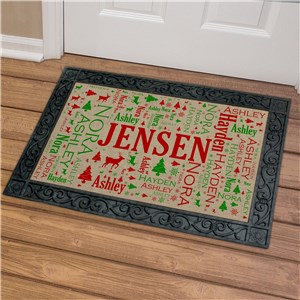 Christmas Word-Art Doormat U1070283X